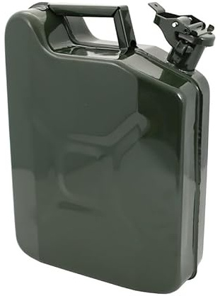 Benzinkanister aus Metall, 10 l Fassungsvermögen, UN-zertifizierter Benzinbehälter, 41 x 30 x 13 cm