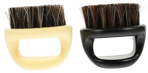 Bartbürste für Herren 2 Stück-pack aus Abs in Schwarz und Beige