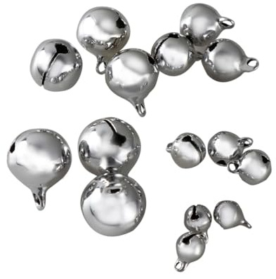 Lurrose 100stücke Halsbandglöckchen für Haustiere Katzenglöckchen für Halsbänder Hundehalsbandglöckchen Glöckchen für Hunde Glöckchen für Welpen Mini-schlitzglöckchen Silber
