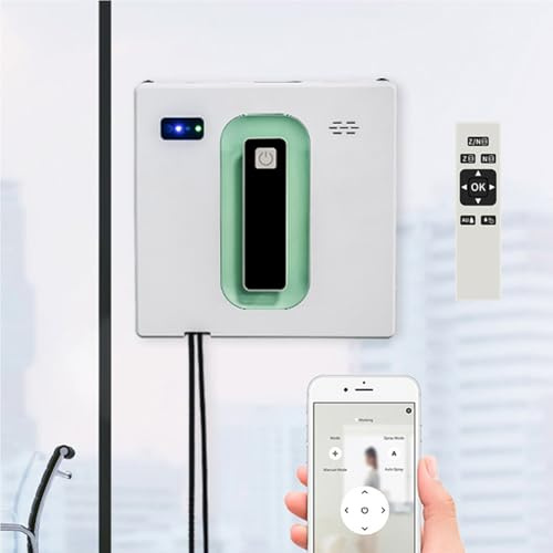 IRON JF Robot Lavavetri con Funzione Vocale, Doppio di Spruzzo, Molteplici Funzioni Protezione, Pianificazione Intelligente del Percorso, Corpo Ultrasottile da 68 Mm Serbatoio 50 Ml for Vari