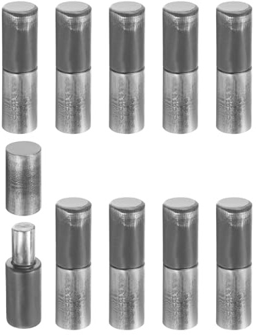 QUARKZMAN 10 Piezas De Bisagras De Barril Soldables 3 x 3/4 Para Soldar | Bisagras Desmontables, Acero Al Carbón De Alta Resistencia, En Puertas De Metal, Puertas Abatibles Cuesta De Remolque