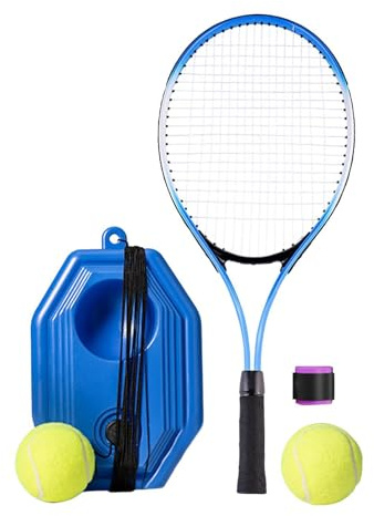wisoolkic Premium och pålitligt set med tennisracketbollar för professionell träning utomhus, tennistränare, returer, racketbollar, lätt och bärbar utrustning, självträning