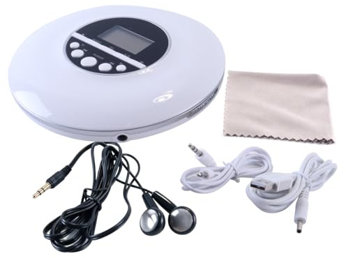 Sylen bärbar CD-spelare repeater MP3-musikspelare vit
