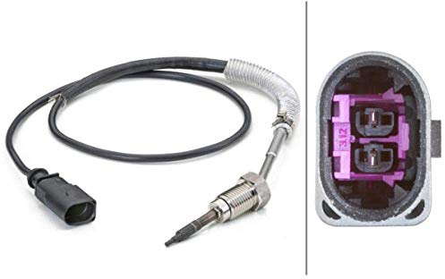 HELLA 6PT 014 494-261 Sensor, Abgastemperatur - 2-polig - geschraubt | Kompatibel mit: AUDI A3, A3 Cabriolet, A3 Sportback, TT, TT Roadster, SEAT ALTEA, ALTEA XL, IBIZA IV, IBIZA IV SC, LEON