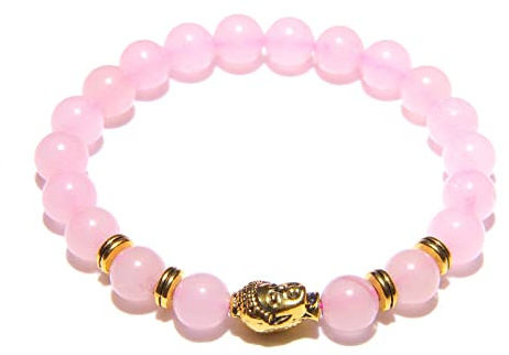 8 mm kungligt blå tigeröga armband män silverfärg Buddha huvud berlock armband kvinnor amulett vinatge gul sten pärlor pulsera, rosa kvarts 1,17 cm