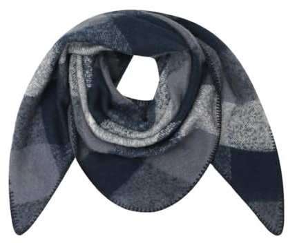 FASHION YOU WANT XXL Schal flauschig schal-tuch damen dicker dreieckstuch groß Wolle UNI Farben kuschelig (schwarz/grau)