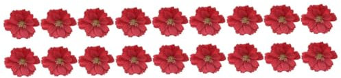 TOPBATHY 150stücke Künstliche Pflaumenblüten Dekorationen Handgemachte Bastelbedarf Für Hochzeiten Und Feste Simulation Blumen Rot Stoffblumen Für Kreative Projekte