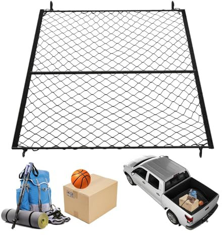 Automotive Cargo Nets - Car Luggage Net, Vehicle Cargo Restraint | High Elastic Single Layer Cargo Net, Stretchable Truck Bed Cargo Restraint, Cargo Organizer Net for SUV, 43.3x47.2inch