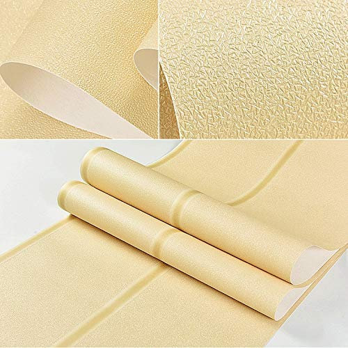 Generic Tapete,Non-Woven Schlafzimmer Wohnzimmer Tapete Moderne 3D Stereo Streifen Tapete/Gelb/0,53 * 10M