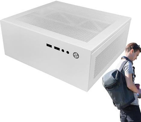 Funda para PC de escritorio, caja de computadora de juego pequeño, chasis de computadora compacto, funda de PC para escritorio, funda de PC de diseño pequeño, chasis para jugadores, funda de PC de