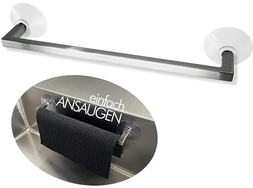 HappyLappy - Soporte para paños de cocina con ventosa para paños de cocina sin taladrar ni pegar