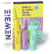 NEW3IE - The Skin Care Set - Pack de Rutina Facial Completa - Limpiador, Tónico/Sérum y Cremigel Hidratante, 3 Sencillos Pasos para una Piel Hidratada, Suave y Protegida