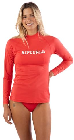 Rip Curl Damen Langarm Rashguard mit UPF 50+ Sonnenschutz – Schnell trocknendes, feuchtigkeitsableitendes Schwimmshirt für Outdoor-Aktivitäten