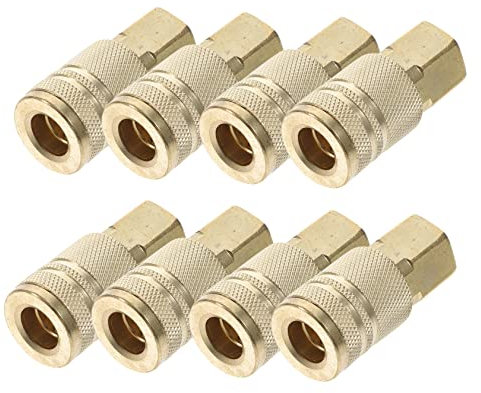 Gadpiparty 10pezzi Raccordo Dritto Per Tubo d Aria in Ferro Raccordo Crimpare Giunto Dritto Raccordi d Aria Connettore Per Tubi Adattatore Per Tubo Maschio-maschio Crimp Cinch Crimp Per