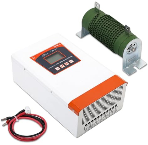 BAOJUHUIKANG 220v, Controlador Regulador de Carga Híbrido MPPT de 12V 24V 48V 220V 6000W para Energía Eólica y Solar en Hogares, Adecuado para Aerogeneradores