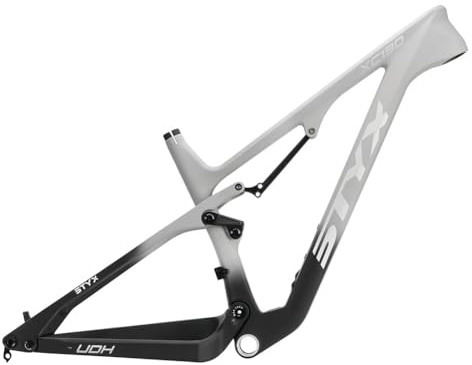 NURUGURE Cadre VTT Tout Suspendu 29 Pouces, Freins à Disque, Fibre de Carbone, axe traversant 12 x 148 mm, pour Enduro/Descente/XC/DH