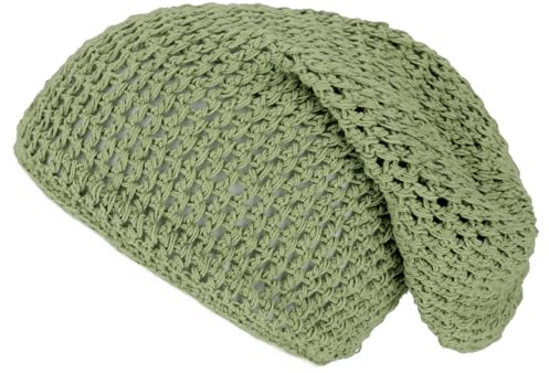 GURU SHOP Beanie, Baumwoll-Häkelmütze, Unisex, für milde Tage, lässig | Häkelmütze aus 100 % Baumwolle, angenehm zu tragen, ideal für Freizeit.