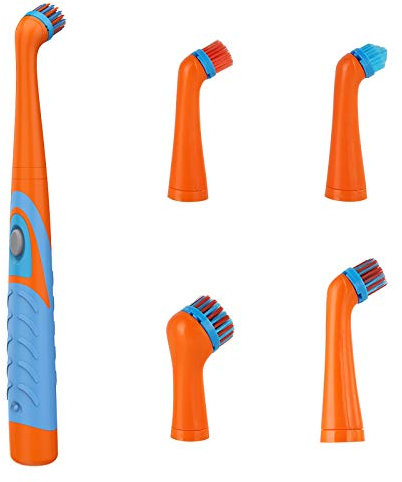 Felenny Spazzola elettrica per Piastrelle e Bagno, Spazzola elettrica 4in1 per la Pulizia, Accessori da Cucina Adatti per la casa, Pavimento del Bagno, Vasca e Doccia