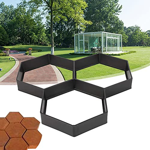 ZhiLianZhao Gießform Garten Schablone Pflastermacher, Schalungsform Betonformen Garten Schablone, Dauerhaft, für Garten Gehweg, Trittplatten, Gehwegplatten