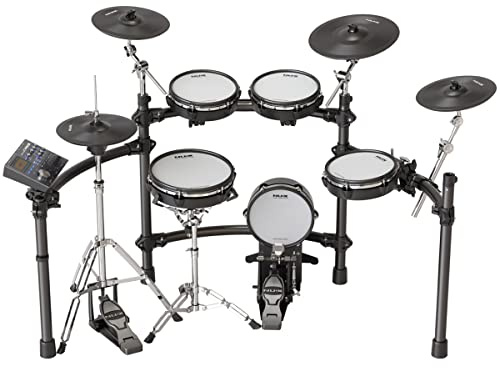 NUX DM-8 Digital Drum Kit, authentisches akustisches Gefühl, realistisches ausdrucksstarkes Spielen, robustes Racksystem