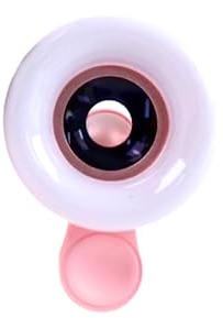 Atlas View | Macro Lens, Macro Lens for iPhone, Mini Macro Ring Light, Phone Camera Lens, Magnifying Lens, Photograph Acessories, Attachment, Zoom Lens (Pink)