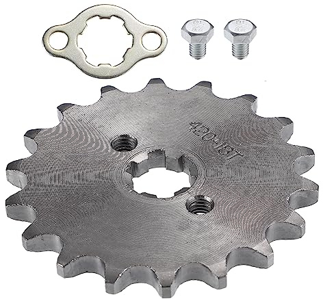 QUARKZMAN 420 Stile 18T Denti 17mm ID Motore Anteriore Pignone Set per Moto