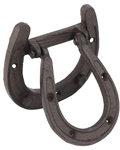 Antique Style Decorative Door Knocker Door Knocker Unique Front Door Knocker, Sturdy Cast Iron Doorbell Horseshoe Door Handle