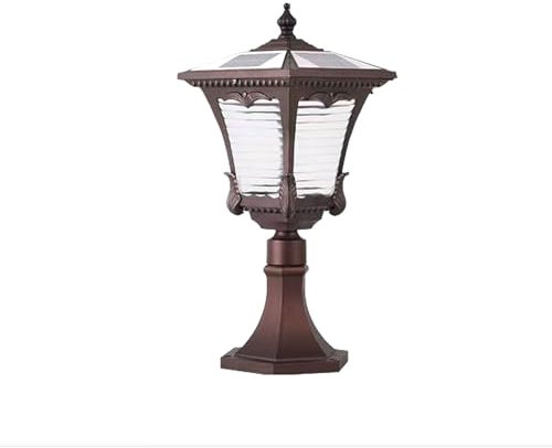 LUOYAOB Pfostenleuchten Außenbereich IP65 Wasserdichte Solar-Säulenleuchte Außen Garten Post Cap Lichter Moderne Säule Scheinwerfer for Patio Zaun Straße Laterne Villa Tor Säule Weg Beleuchtung