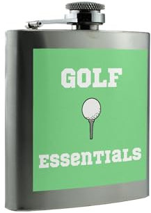 Flasque fantaisie en acier inoxydable pour les amateurs de golf (hip-ha23-golfessrg)