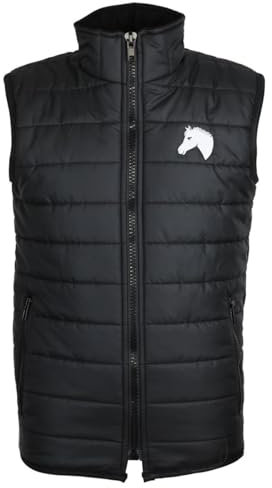 MS-Trachten Kinder Winter Reitweste Steppweste Winterweste Moni Schwarz (134-140)