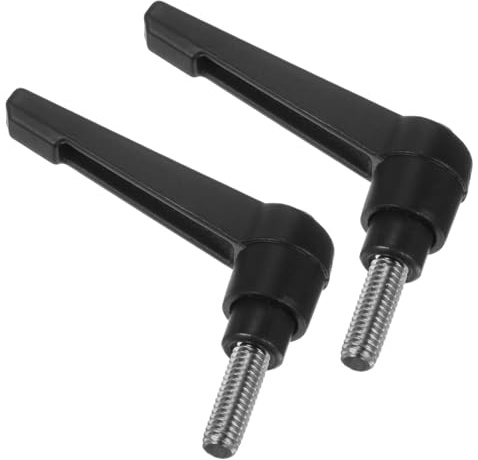 TA-VIGOR Verstellbare Klemmhebelgriffe, M6 x 15 mm, Schnellspanner-Druckknopf, Ratschenschrauben, 304 Edelstahl, Außengewinde, Bolzen für Maschinen und Geräte, 2 Stück