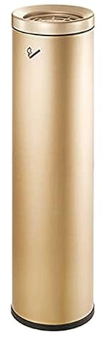 CAFIEDR Poubelle Pratique Cendrier à Cigarettes cylindrique Cendrier en Acier Inoxydable Grand cendrier extérieur pour l'élimination des mégots de Cigarettes Support Se(Argent)