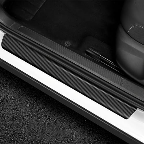 4 Stück Einstiegsleisten Schutz für Opel Grandland II 2024 2025 Zubehör, Carbon Folie Einstiegsschutz Auto - Schutzfolie Auto Lackschutzfolie