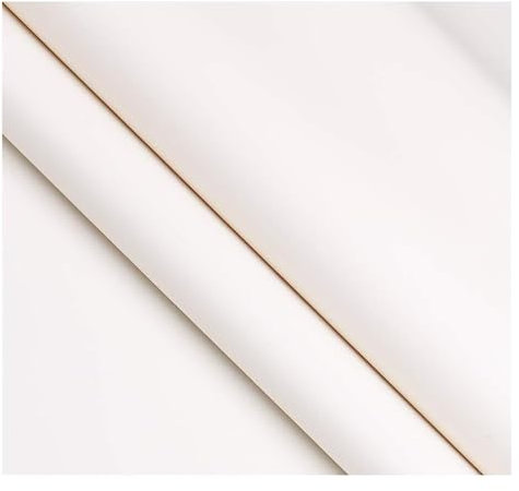 Genarbter Kunstleder-Stoff, Stoff Kunstleder Kunstlederstoff Lederstoff Polsterung Strukturiertes Material Vinyl Lederstoff Polsterung, Autoverkleidung - Weiß(1.38x9m)