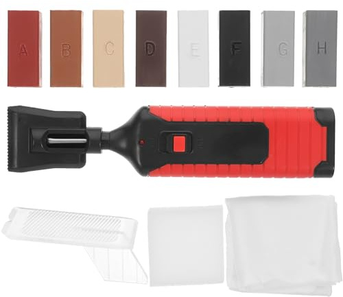 LIFKOME Fliesenreparaturset Für Fliesenreparatur Mit Wachsblock Schabblock Schwamm Reinigungstuch Und Heizer Zum Reparieren Von Keramik Marmor Badewannen Und Waschbecken