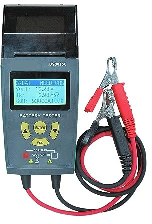 ZGJIAJU 12V 24V Car Battery Tester Digital Automotive Battery And Electrical System Tester With Printer Car Diagnostic Tool Professional Diagnostic Tool