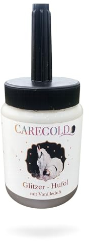 Caregold Einhorn Glitzer Huföl mit Vanilleduft - Gold 250ml