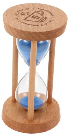 Mikinona Five Timer Wood Sandglass Clock Timer for Home and Restaurant for Boys and Girls Toothbrush