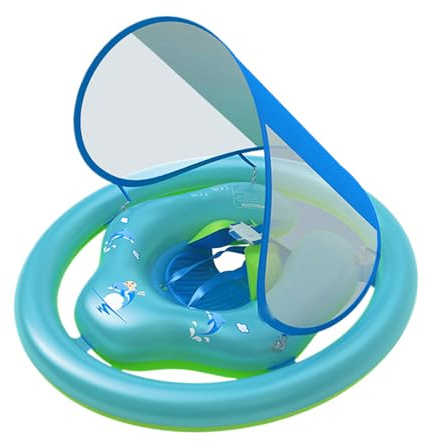 Swimming Schwimmring für Babys, Schwimmring für Kleinkinder | Aufblasbare Poolflotte für Babys mit verstellbarem Sicherheitssitz, Sonnenschutz