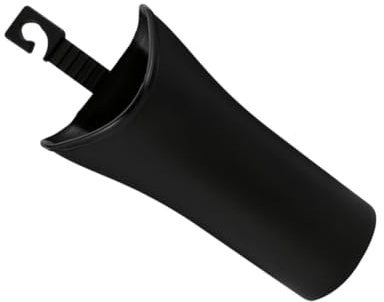 Black Plastic Car Seat Back Umbrella Holder for Umbrellas | Reusable Storage Bucket, Multi-purpose Organiser for Small Sundries, Compact Hanging Design for Vehicle Interiors