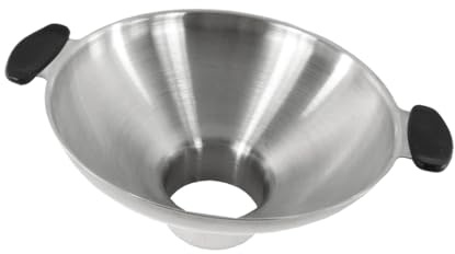 Alipis Embudo de Cocina de Acero Inoxidable Multifuncional con Doble Asa y Diámetro Grande para Transferir Líquidos y Sólidos Hogar y Restaurante