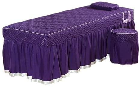 Massageauflage 1pc Massage Bett Abdeckung Nur Schönheit Salon Tisch Rock Blatt SPA Volle(Color 32,70 * 185 cm)