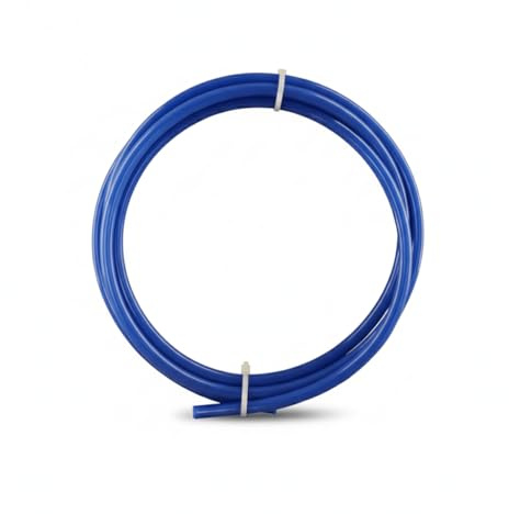 Anschlussschlauch 1/4 Zoll LLDPE für Kühlschrank, Side-by-Side & Umkehrosmoseanlage - Hochwertiger Wasserschlauch - 4 Farben verfügbar (Blau, Bis 45 °C, 6.3, 6.3, Millimeter, 500, Zentimeter)