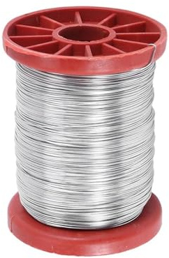 1 Rolle Rähmchendraht Eisen 500g - Rostfreier Imkerdraht für Mittelwände - Draht zum Spannen von Rähmchen - Bienenstock Zubehör für Imker & Bienenhaus