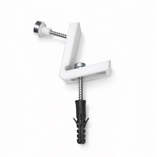 Set di viti WC con fissaggio laterale nascosto - Kit universale per WC a pavimento - acciaio inossidabile 304 anticorrosione - Sistema regolabile completo con tasselli e coperchi - Installazione