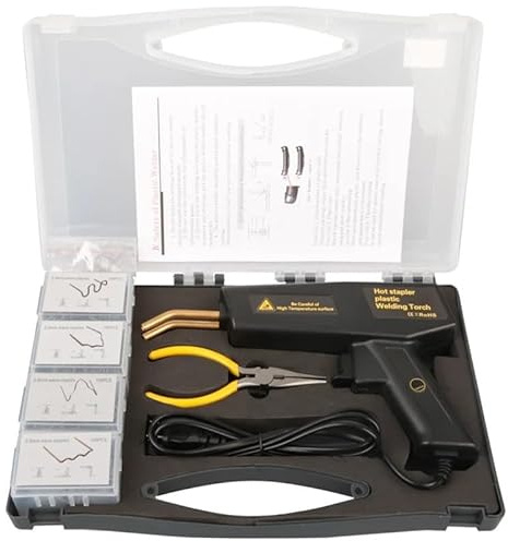 amortiguadores de coche Kit de reparación parachoques coche, máquina grapas en caliente, herramientas grietas, 120W