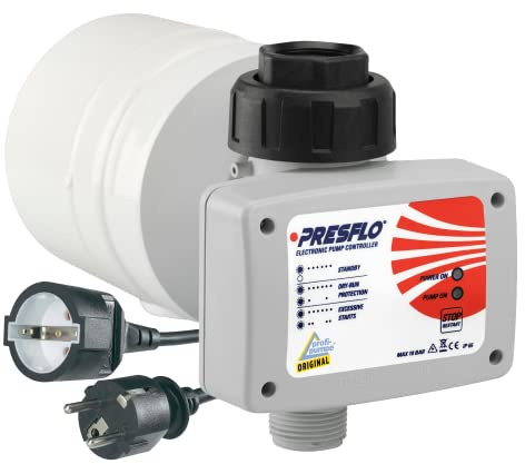Pumpensteuerung Druckschalter Druckwächter PRESFLO-2-MULTI® Automatic-Controller Durchflusswächter verkabelt für Hauswasserwerk, Pumpe Brunnenpumpe, Kreiselpumpe, Tauchpumpe, Tiefbrunnenpumpe