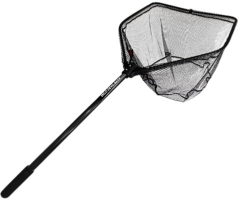 Angel-Berger Wild Devil Baits Raubfischkescher Faltbar gummiert Big Fish Net Kescher Bootskescher Angelkescher