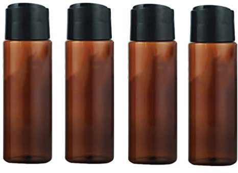 Hemoton 4pcs Plastic Squeeze Bottles with Disc Top Flip Cap Refillable Lotion Dispenser Empty Bottles Cosmetics Makeup Bottle (250ml)