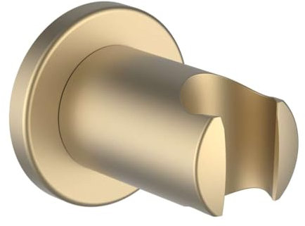 Laufen Soporte doble para teleducha, proyección 52mm, roseta redonda, HF504779462000, Color: oro pálido mate